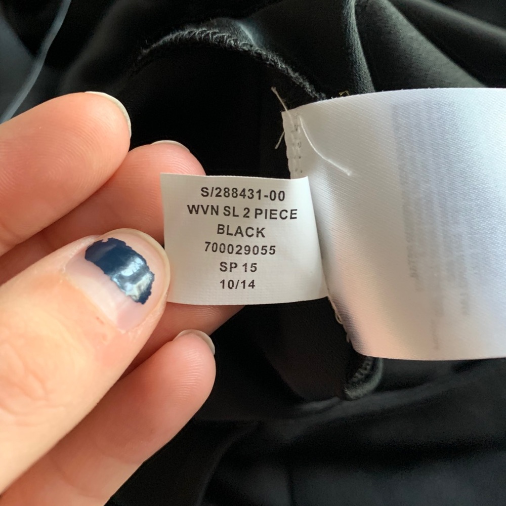 NWT Banana Republic Ruffle Hem Black Dress - Picture 12 of 12